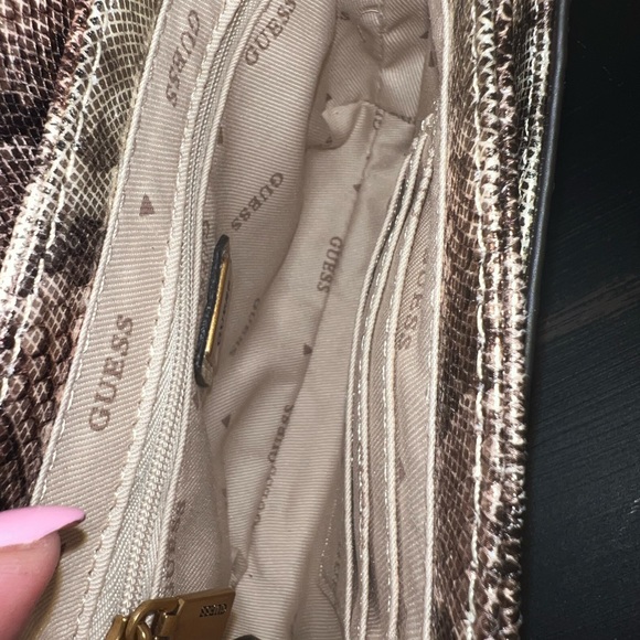 #30 Guess Metallic Python Mini Satchel - Picture 8 of 8